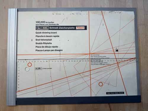 Hebel zeichenplatte vintage - a3,